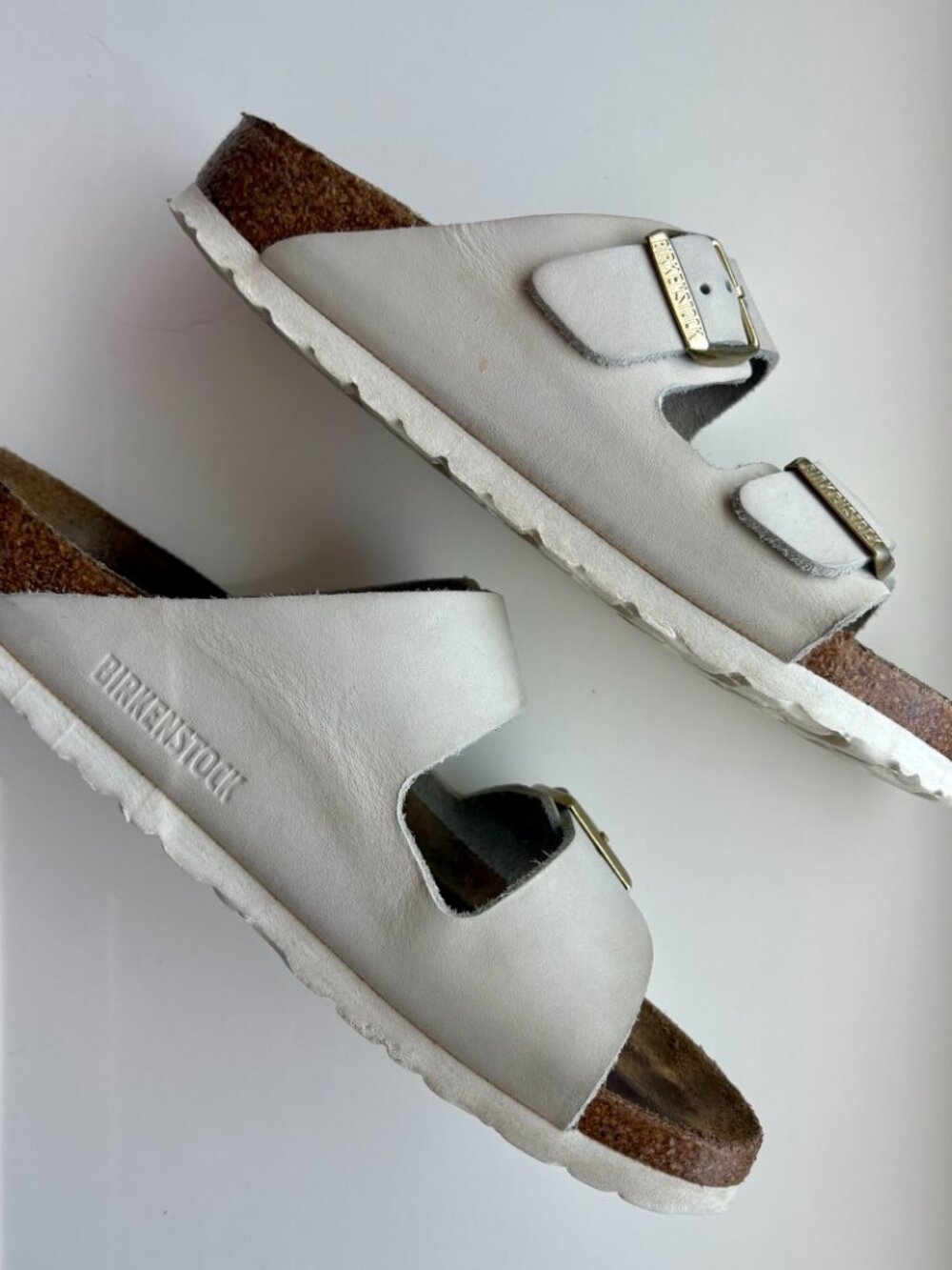 Antique White Birkenstock Arizona Sandals - Picture 7 of 7
